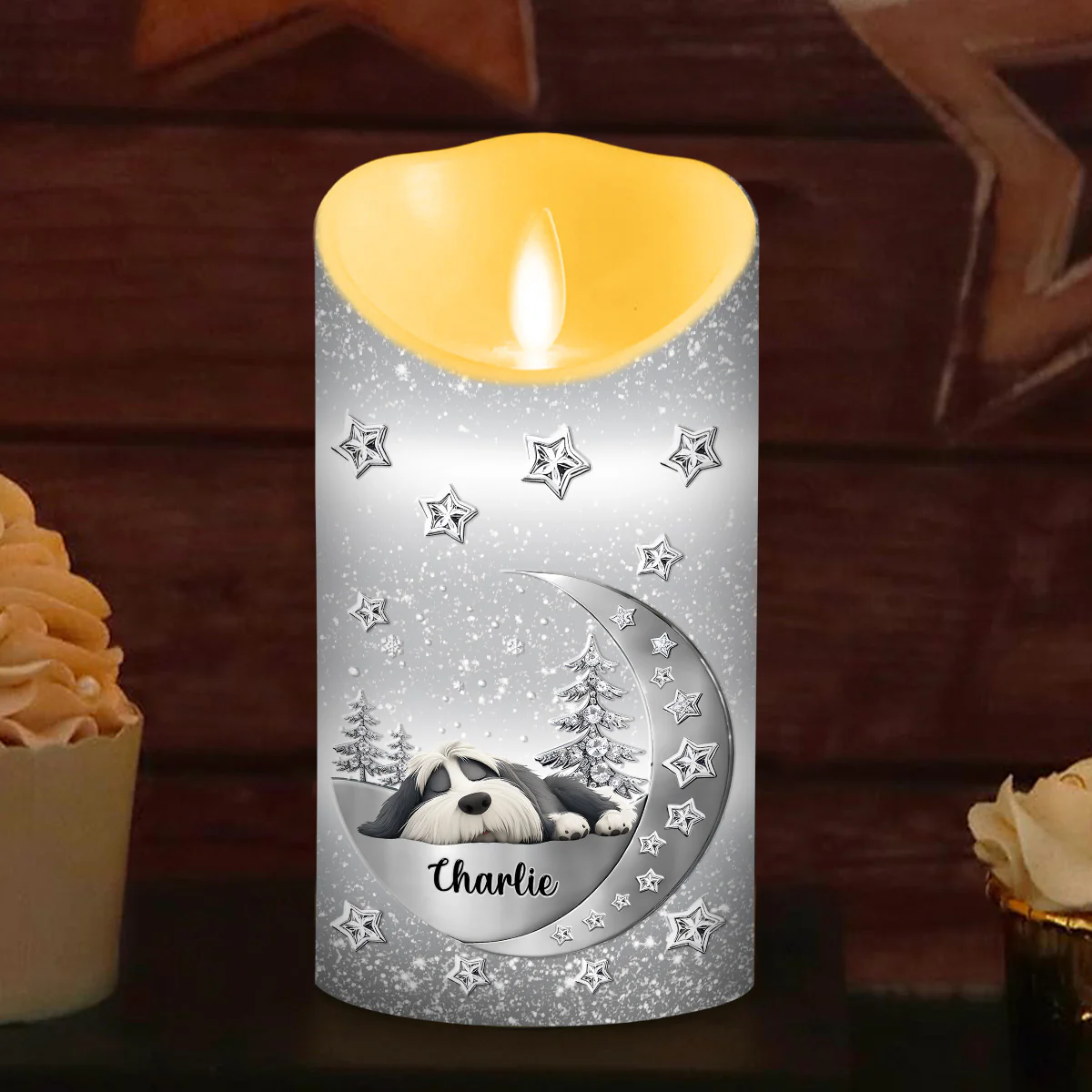 Beside You - Personalized Custom 3D Effect LED Candle