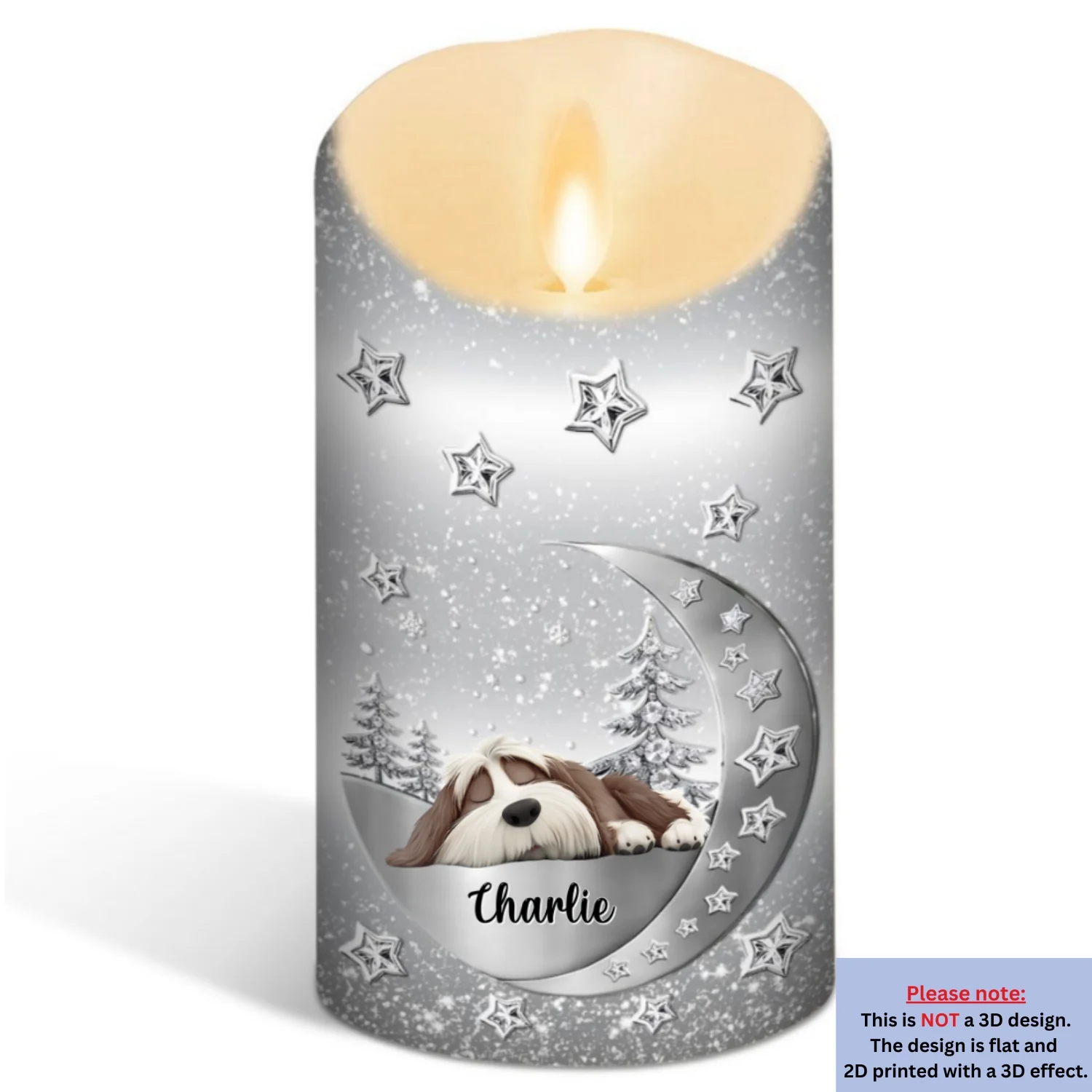 Beside You - Personalized Custom 3D Effect LED Candle - Image 6