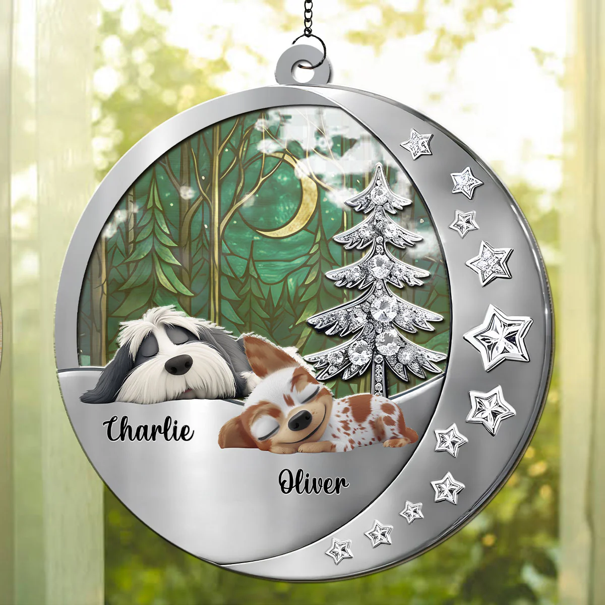 Beside You - Personalized Custom 3D Effect Suncatcher - Image 3