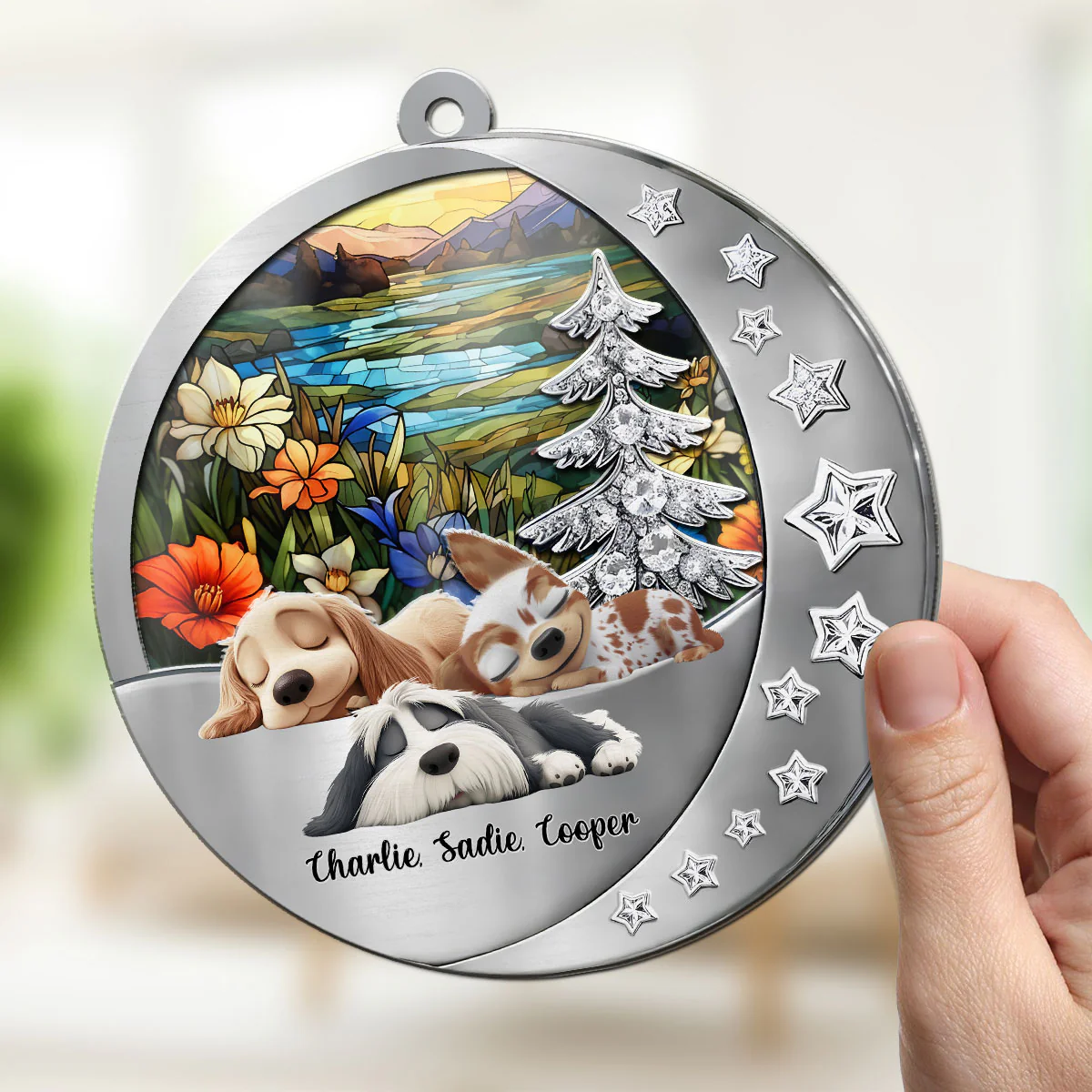Beside You - Personalized Custom 3D Effect Suncatcher - Image 4