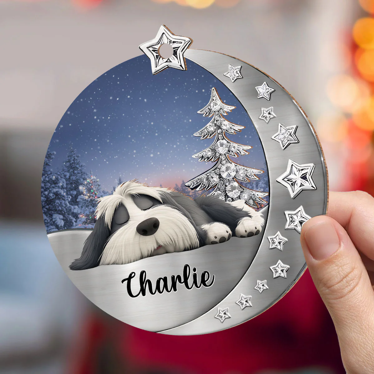 Beside You - Personalized Custom 3D Effect Suncatcher Ornament - Image 2