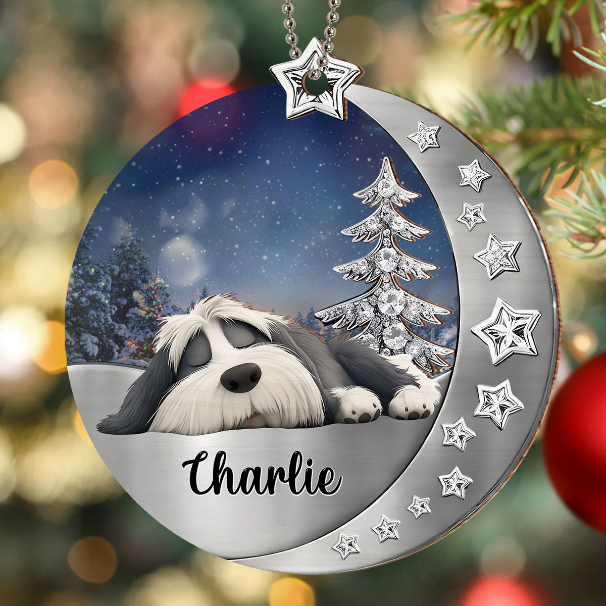 Beside You - Personalized Custom 3D Effect Suncatcher Ornament - Image 3