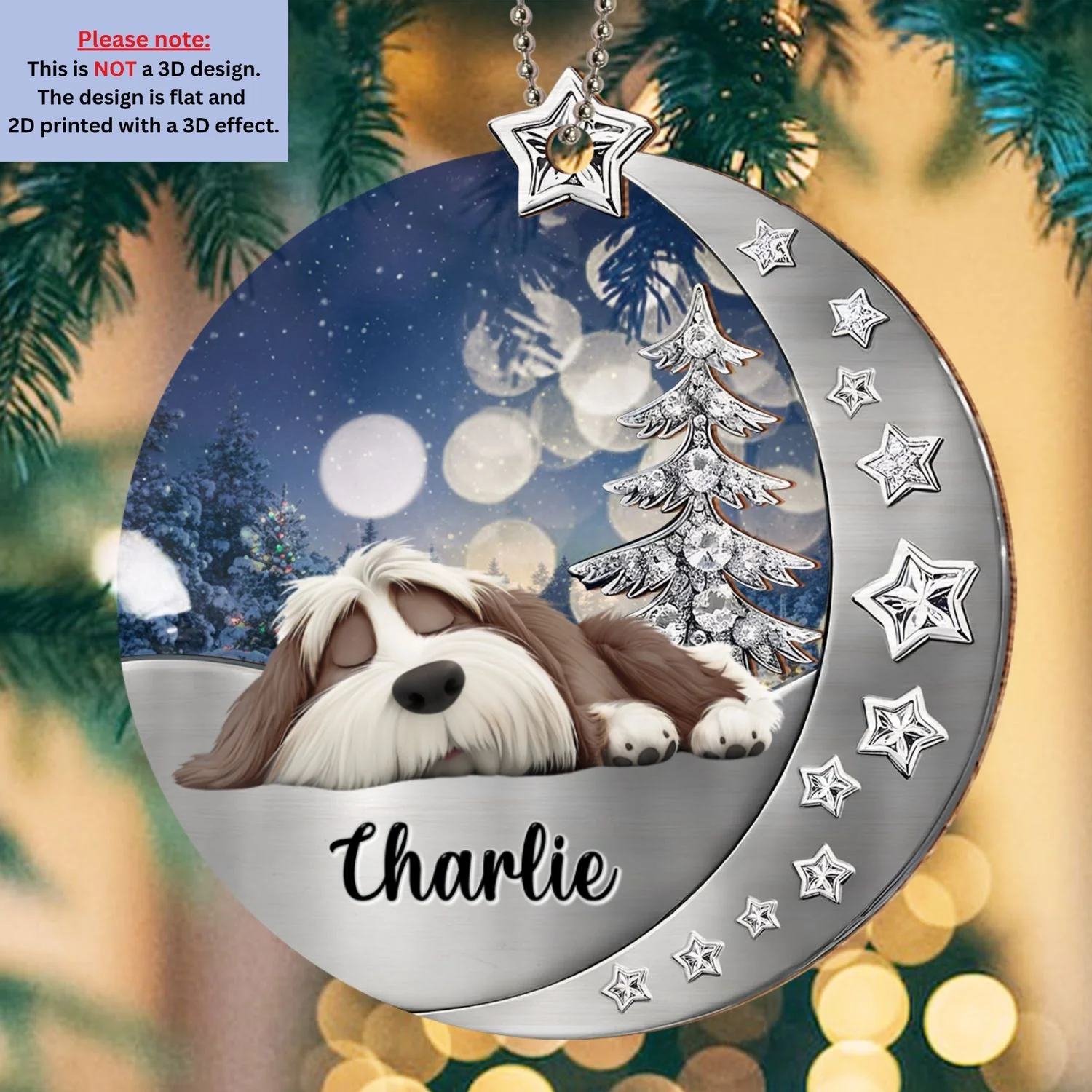 Beside You - Personalized Custom 3D Effect Suncatcher Ornament - Image 6