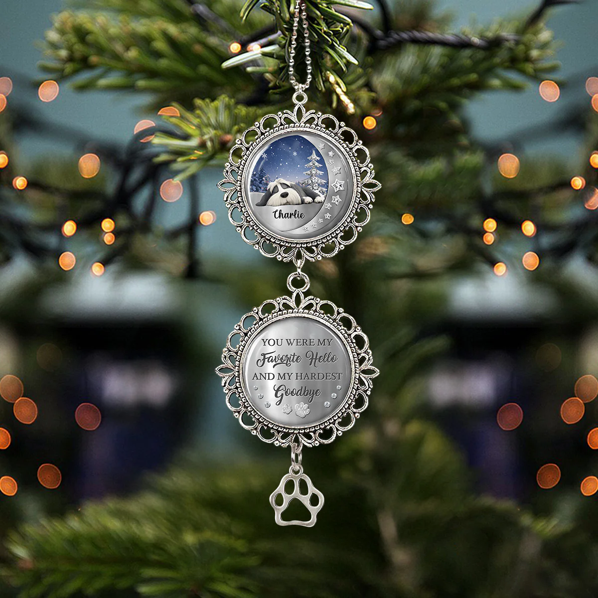 Beside You - Personalized Custom Charming Ornament - Image 3