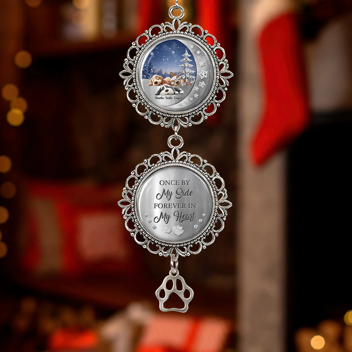 Beside You - Personalized Custom Charming Ornament - Image 5