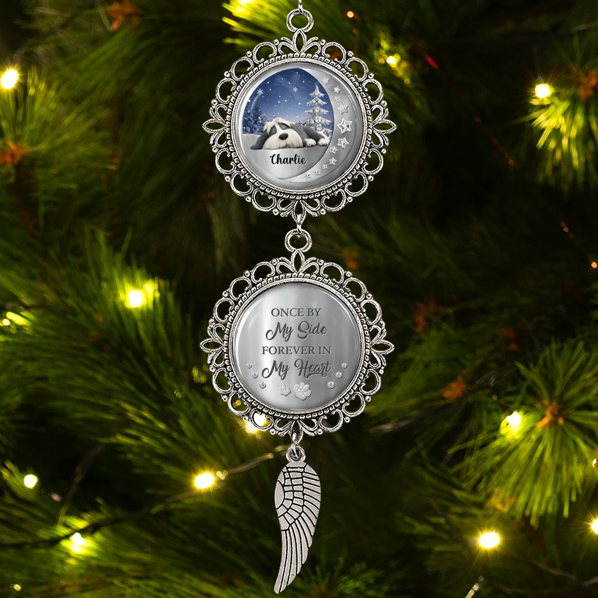 Beside You - Personalized Custom Charming Ornament - Image 7