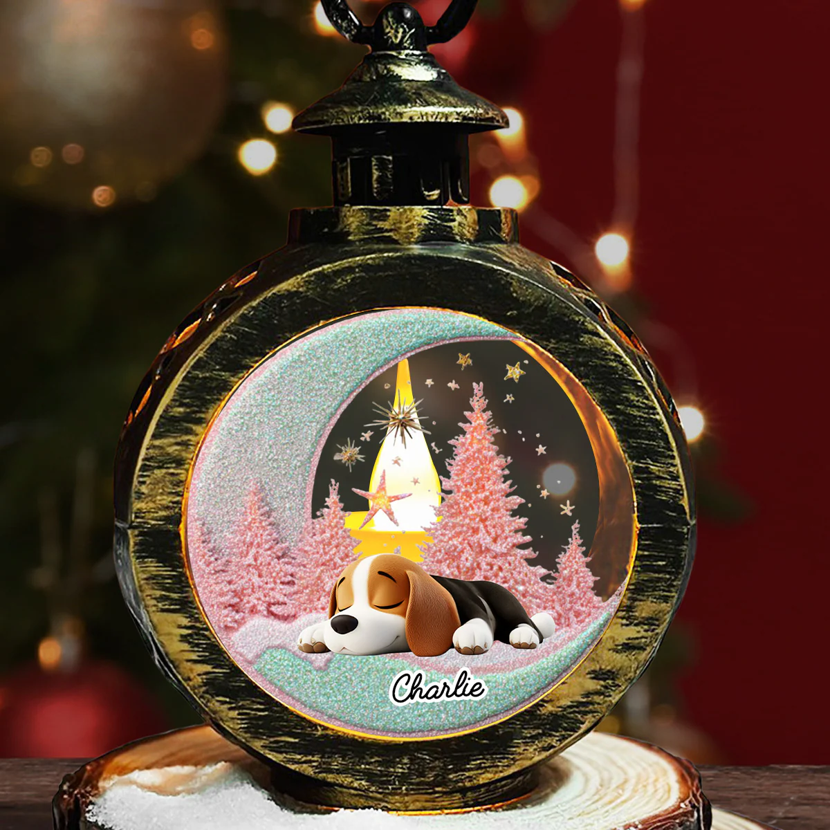 Beside You - Personalized Custom Christmas Lantern
