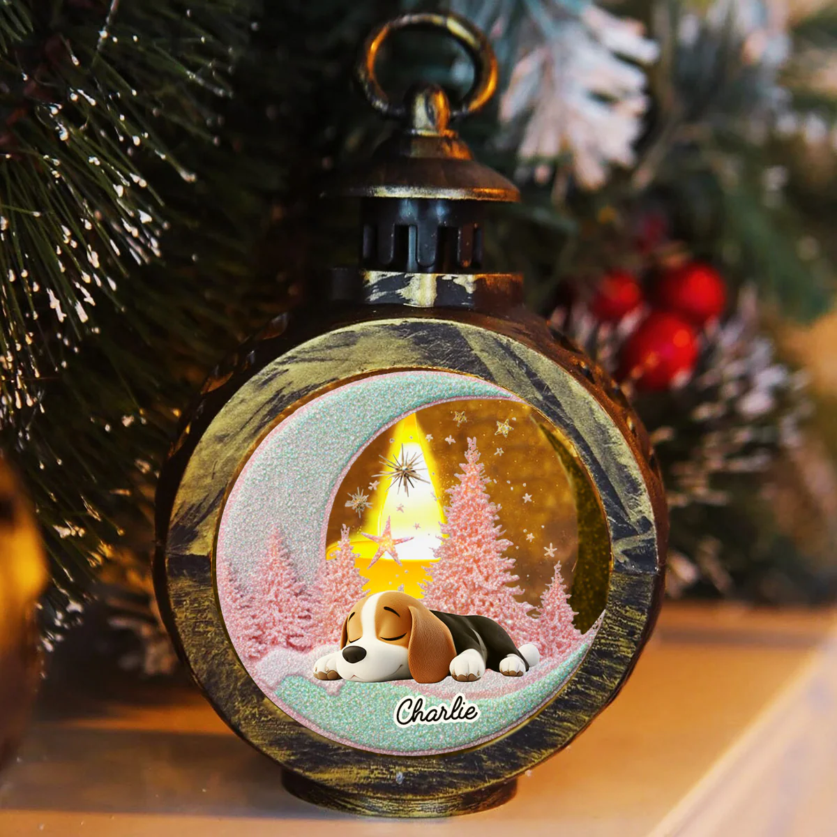 Beside You - Personalized Custom Christmas Lantern - Image 3