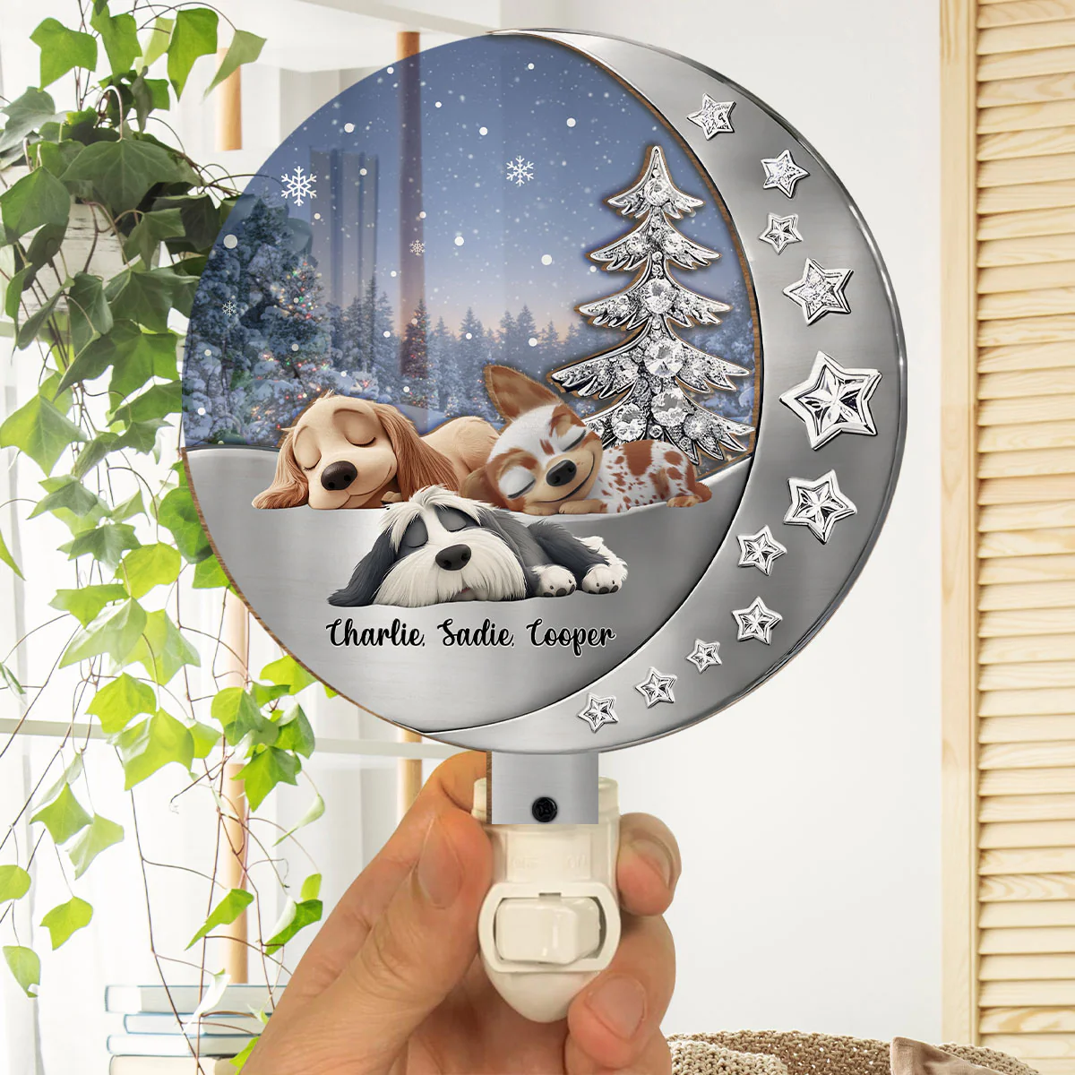 Beside You - Personalized Custom Wood And Acrylic Night Light - Image 2