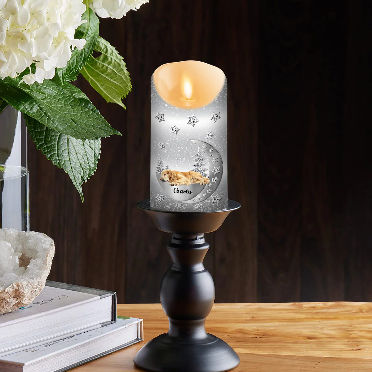 Beside You Photo - Personalized Custom 3D Effect LED Candle