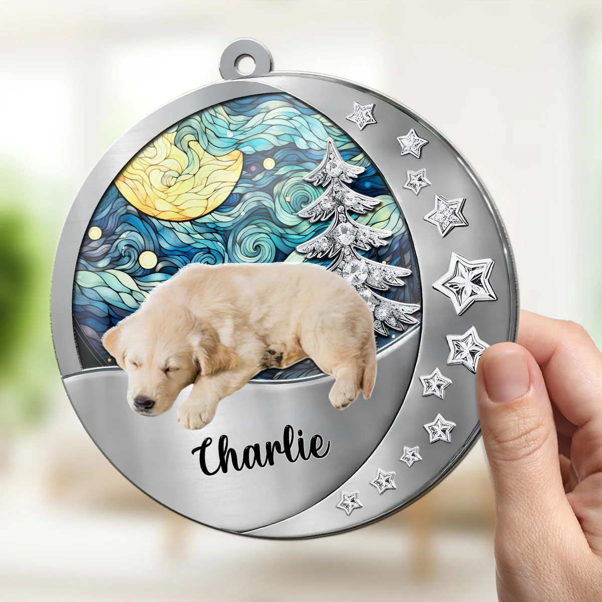 Beside You Photo - Personalized Custom 3D Effect Suncatcher