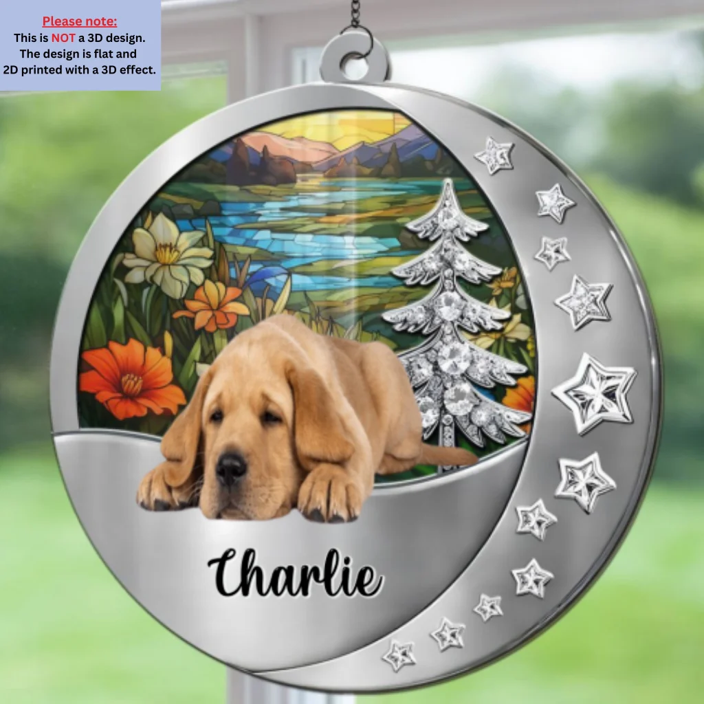 Beside You Photo - Personalized Custom 3D Effect Suncatcher - Image 2
