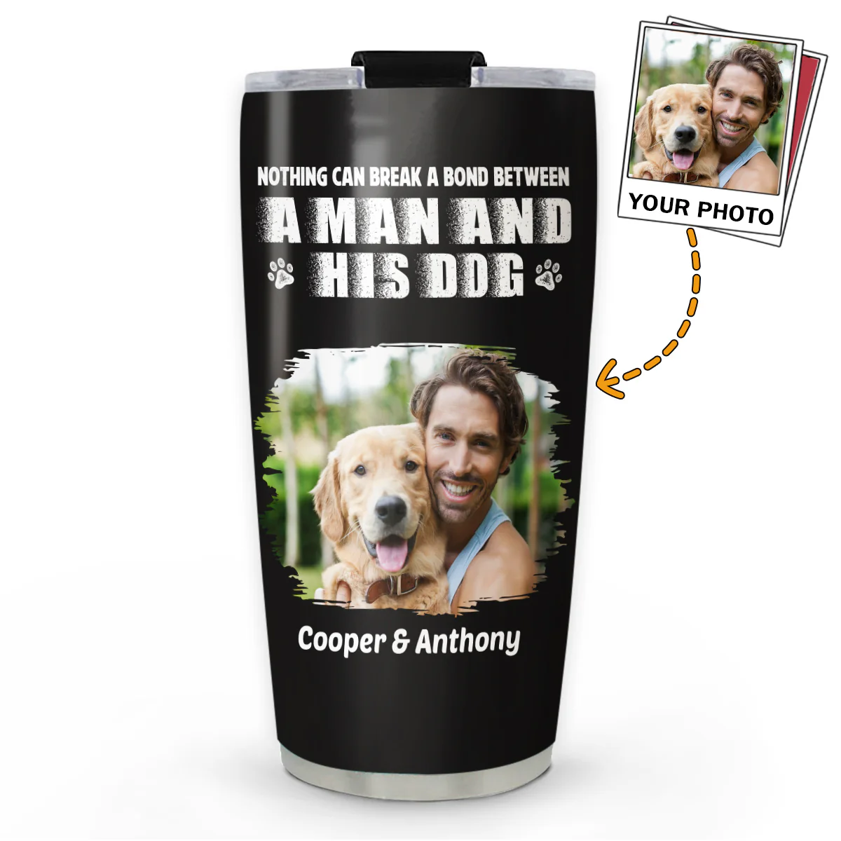 Best Dad Ever Bonding Ver Photo - Personalized Custom Tumbler
