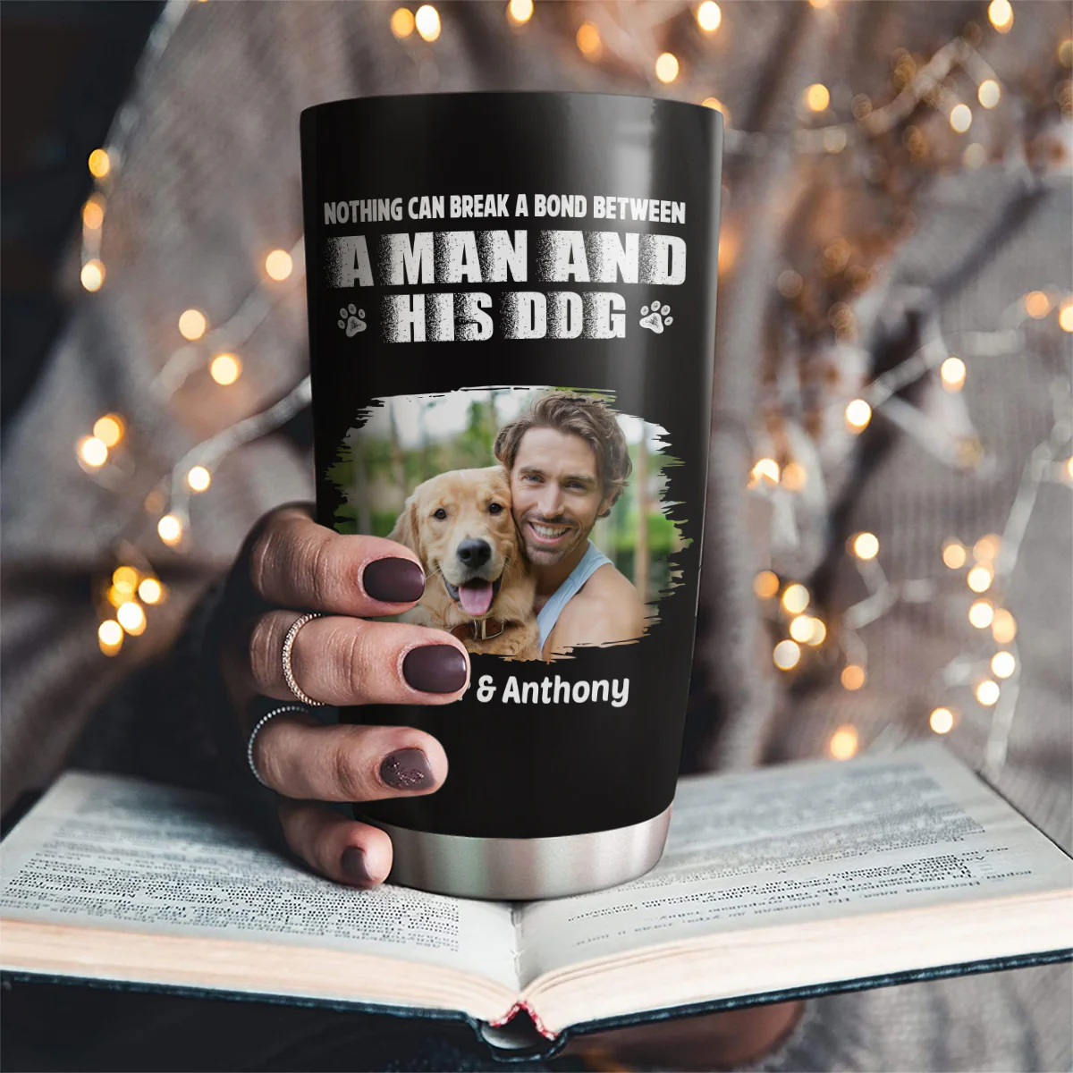 Best Dad Ever Bonding Ver Photo - Personalized Custom Tumbler - Image 2