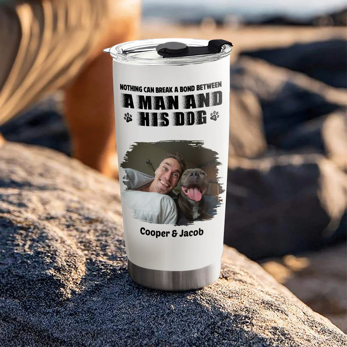 Best Dad Ever Bonding Ver Photo - Personalized Custom Tumbler - Image 3