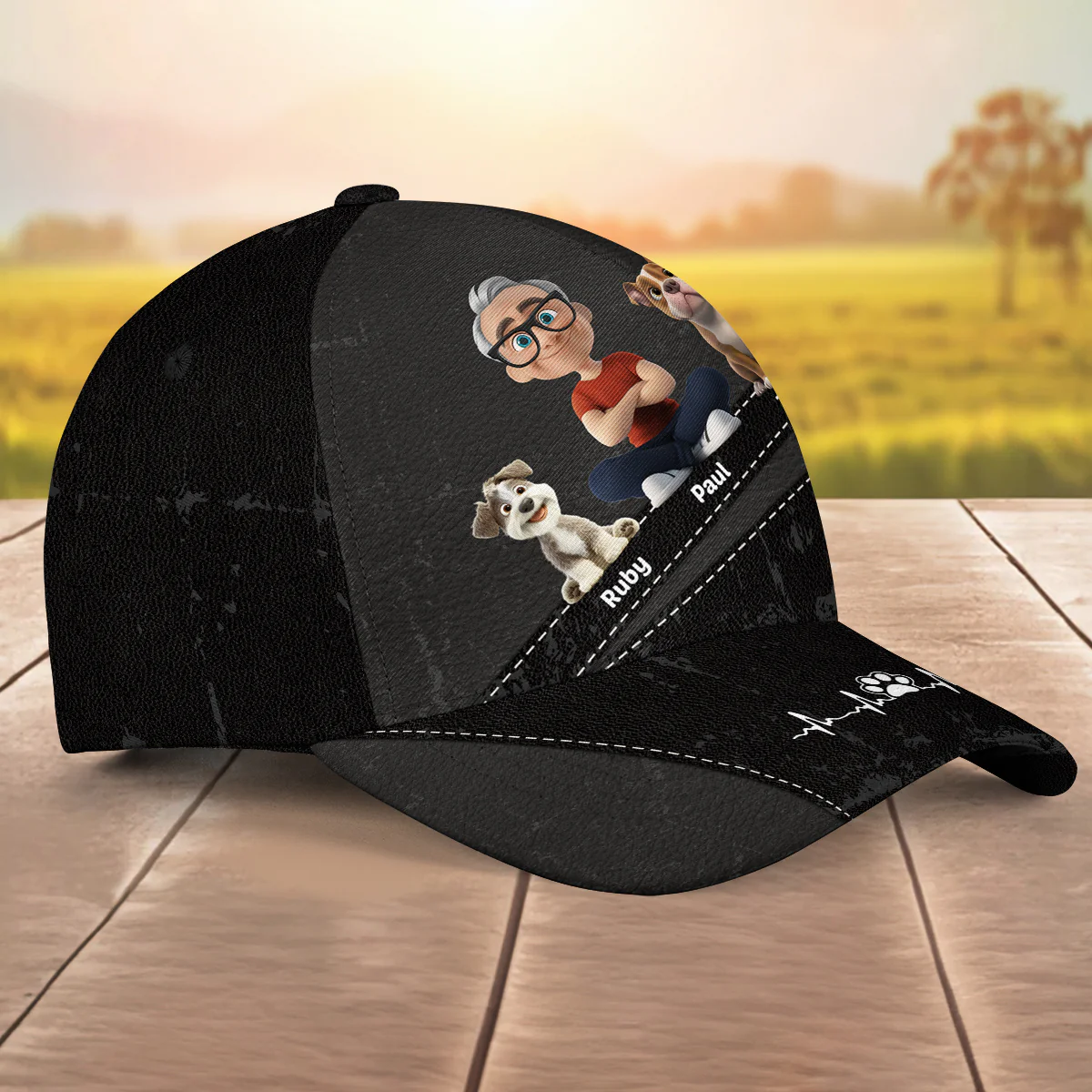 Best Dad Ever - Personalized Custom Classic Cap - Image 3