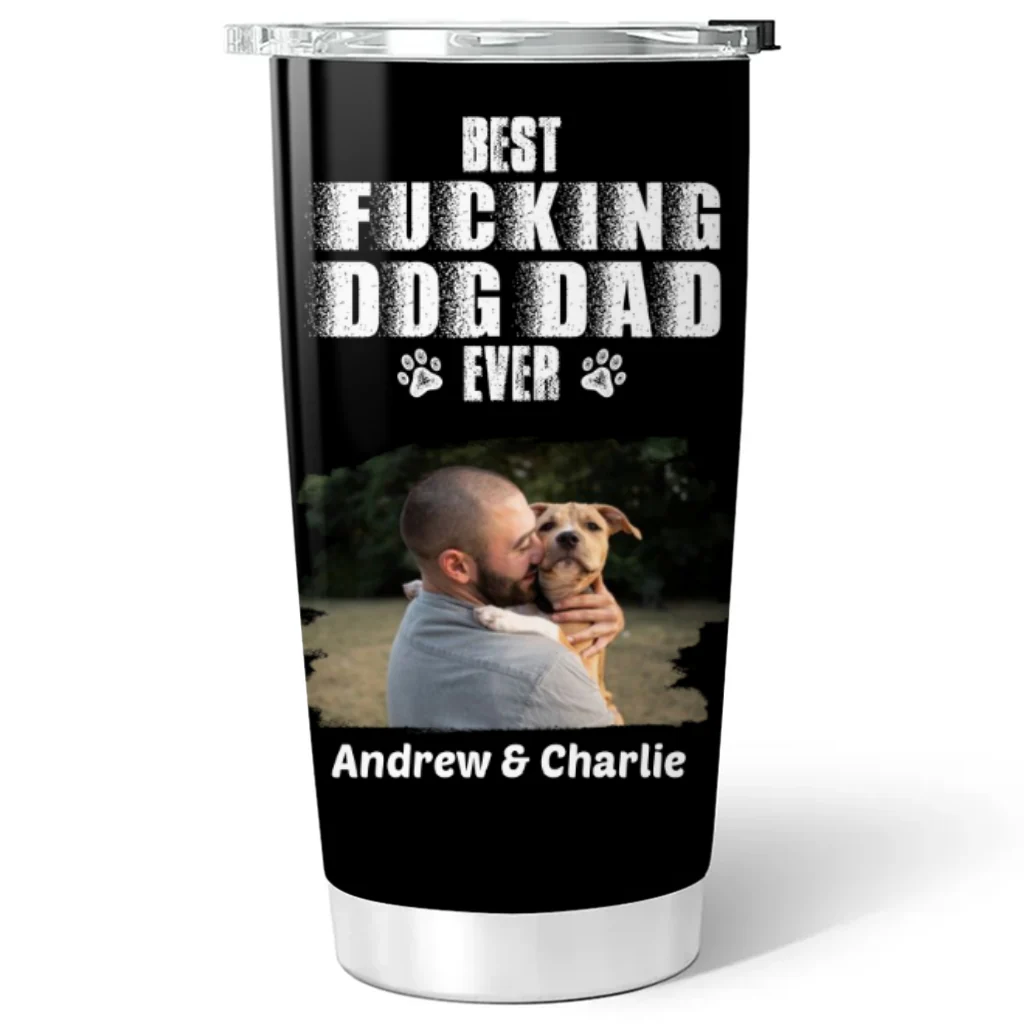 Best Dad Ever Photo Ver - Personalized Custom Tumbler - Image 7