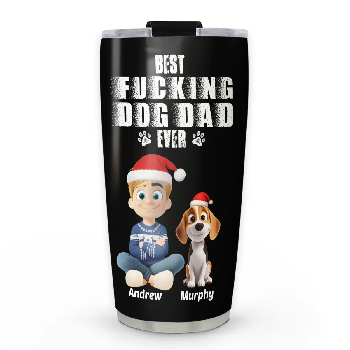 Best Dad Ever Snow Ver - Personalized Custom Tumbler