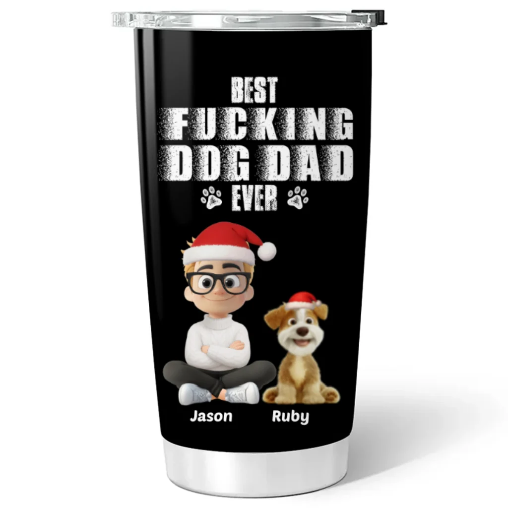 Best Dad Ever Snow Ver - Personalized Custom Tumbler - Image 6