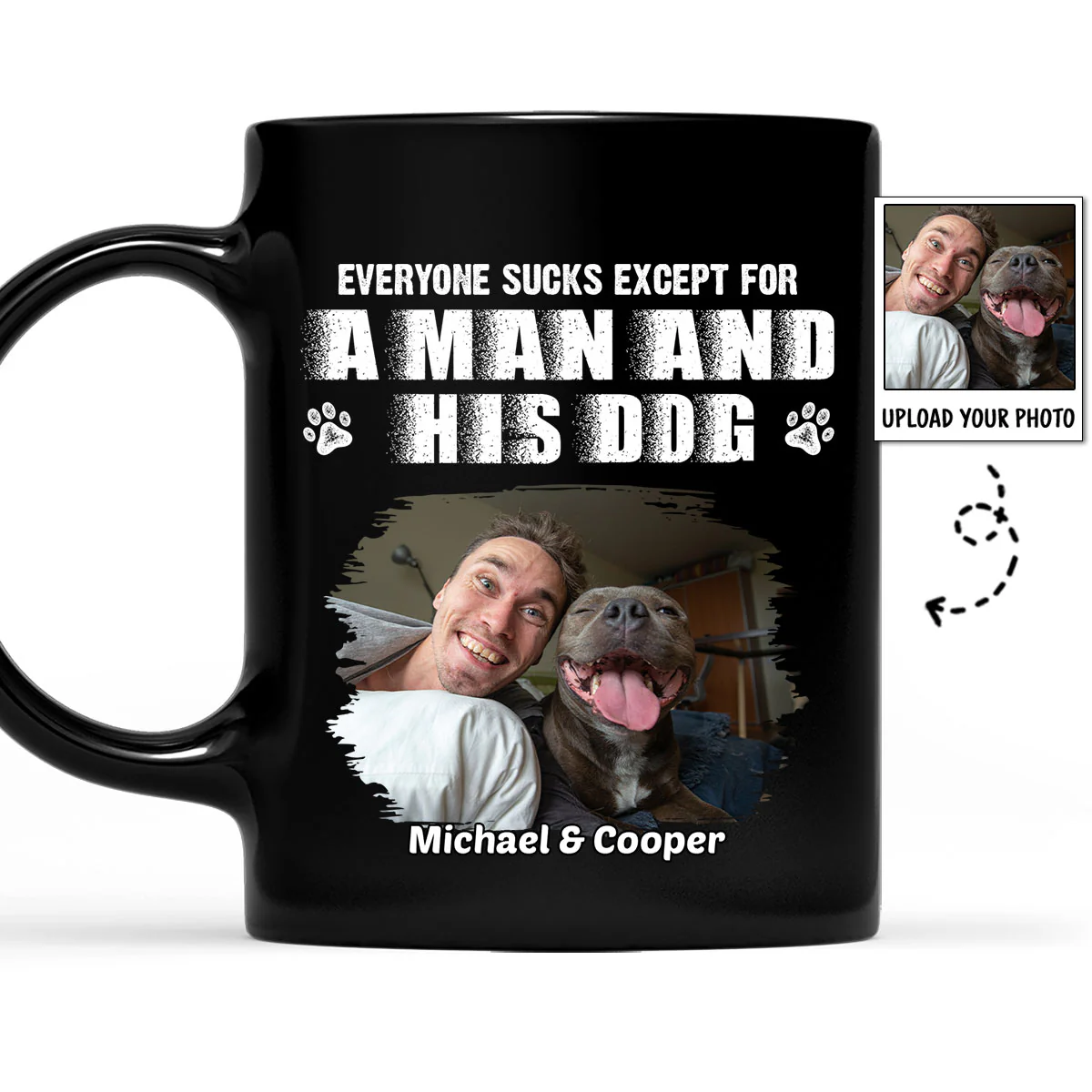 Best Dad Ever You And Me Ver Photo - Personalized Custom Coffee Mug