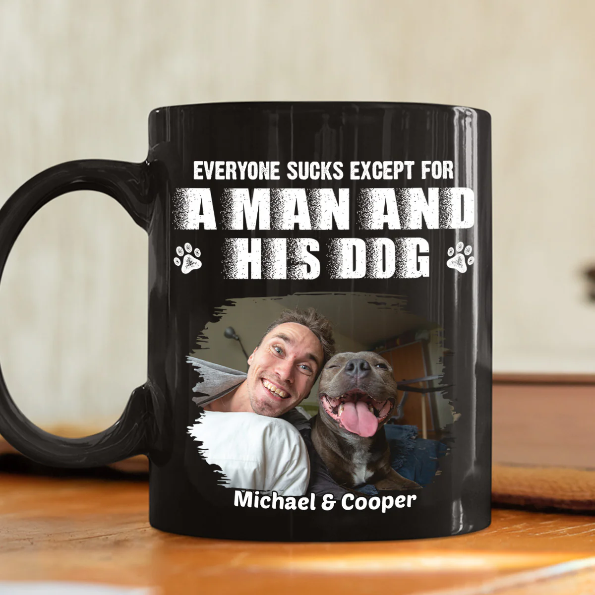 Best Dad Ever You And Me Ver Photo - Personalized Custom Coffee Mug - Image 4