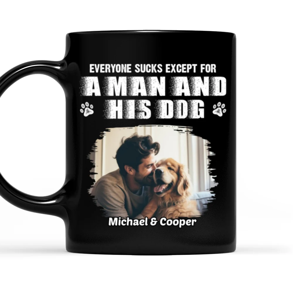 Best Dad Ever You And Me Ver Photo - Personalized Custom Coffee Mug - Image 5