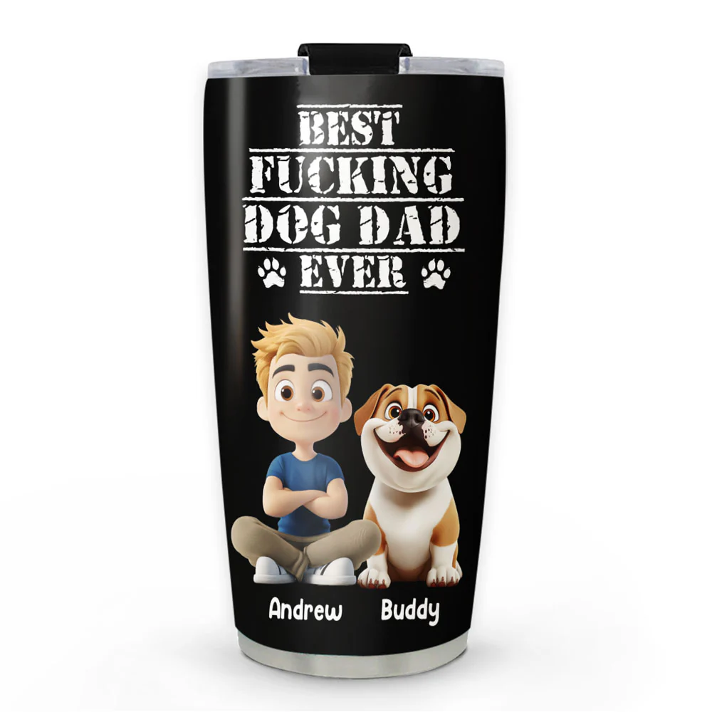 Best Dad In The Hood - Personalized Custom Tumbler
