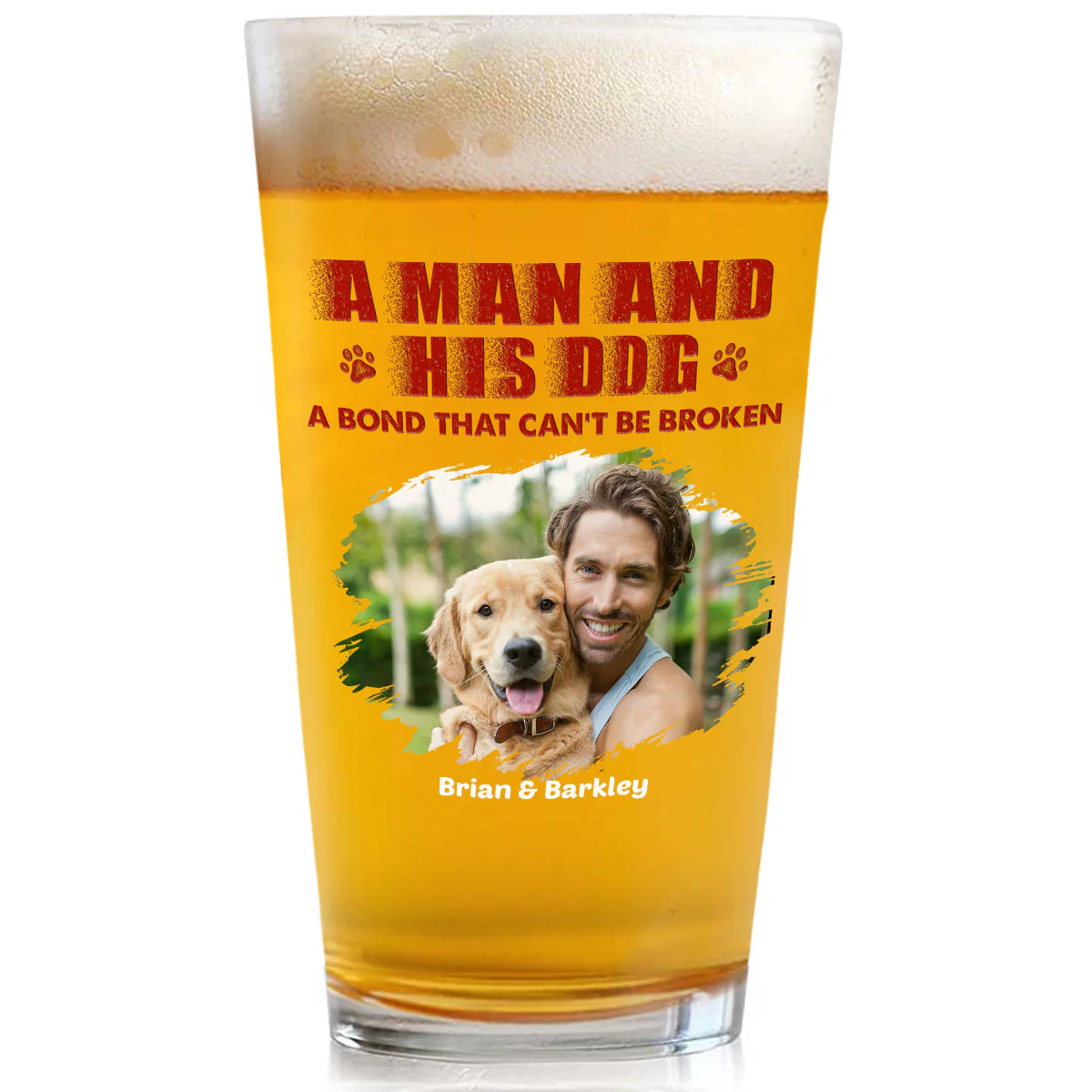 Best Dad To Me Photo - Personalized Custom Beer Glass