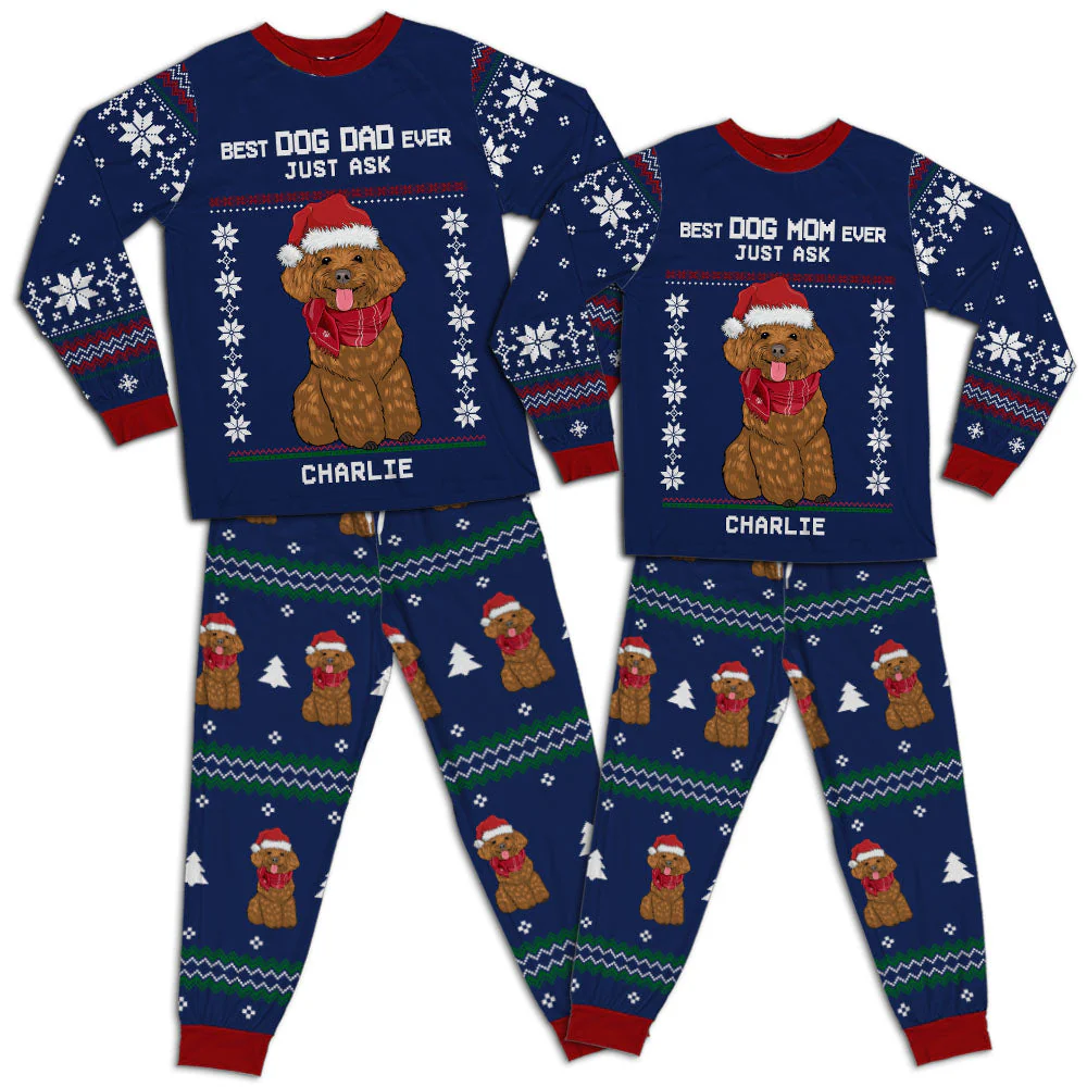 Best Dog Mom/Dad Ever - Personalized Custom Matching Pajama Set
