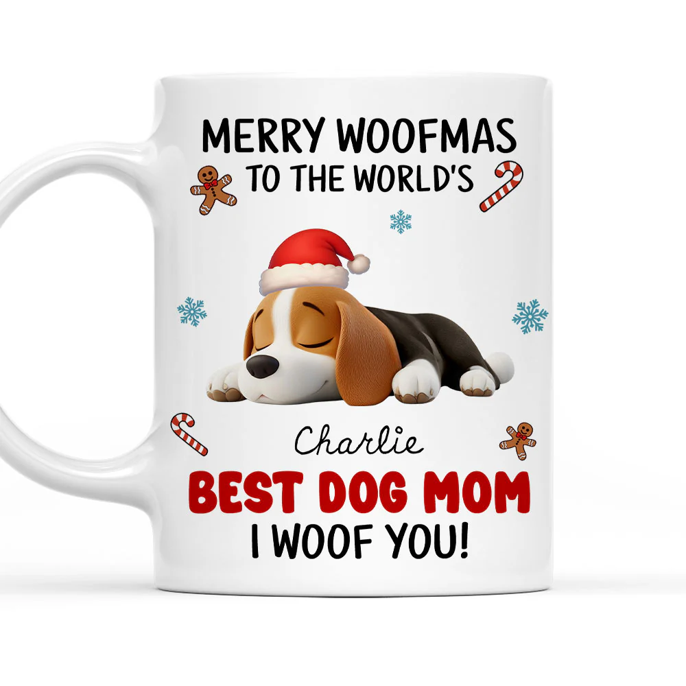 Best Dog Mom Dad In The World - Personalized Custom Coffee Mug
