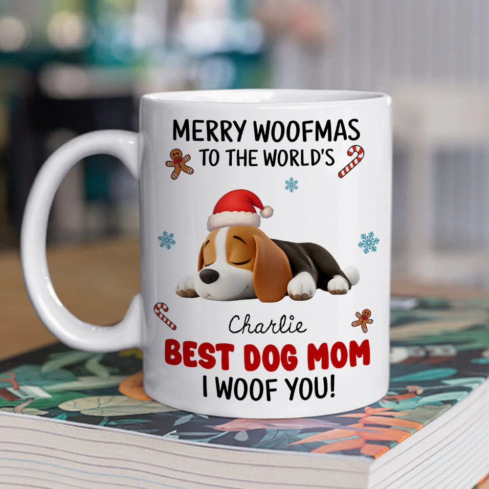 Best Dog Mom Dad In The World - Personalized Custom Coffee Mug - Image 2