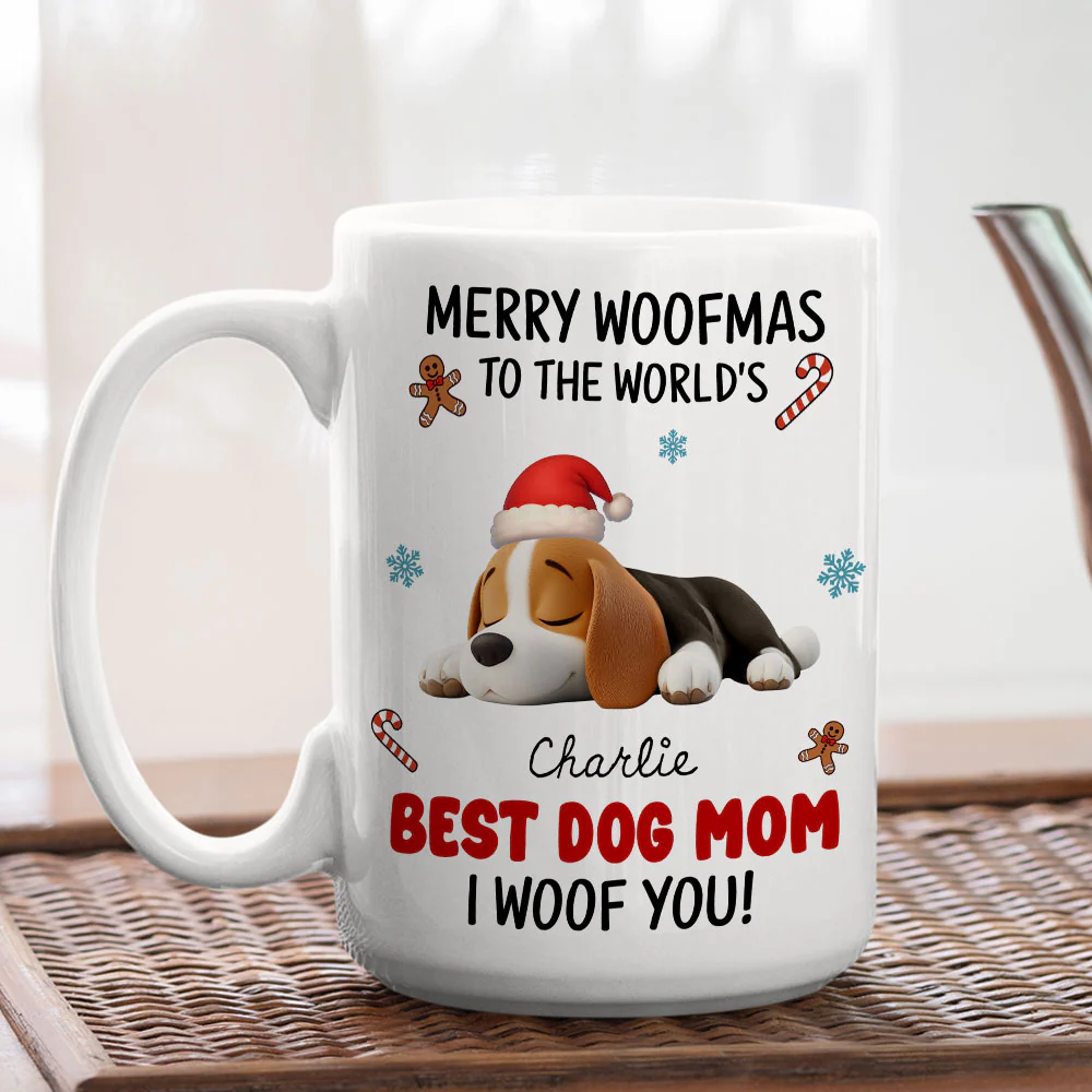 Best Dog Mom Dad In The World - Personalized Custom Coffee Mug - Image 5