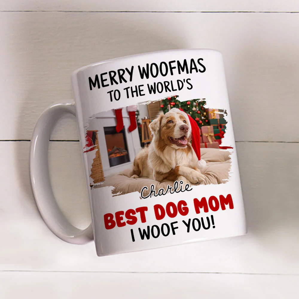 Best Dog Mom Dad In The World Photo - Personalized Custom Coffee Mug - Image 2