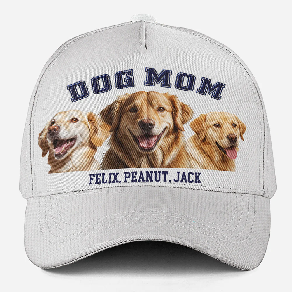 Best Dog Mom - Personalized Custom Cap - Image 3