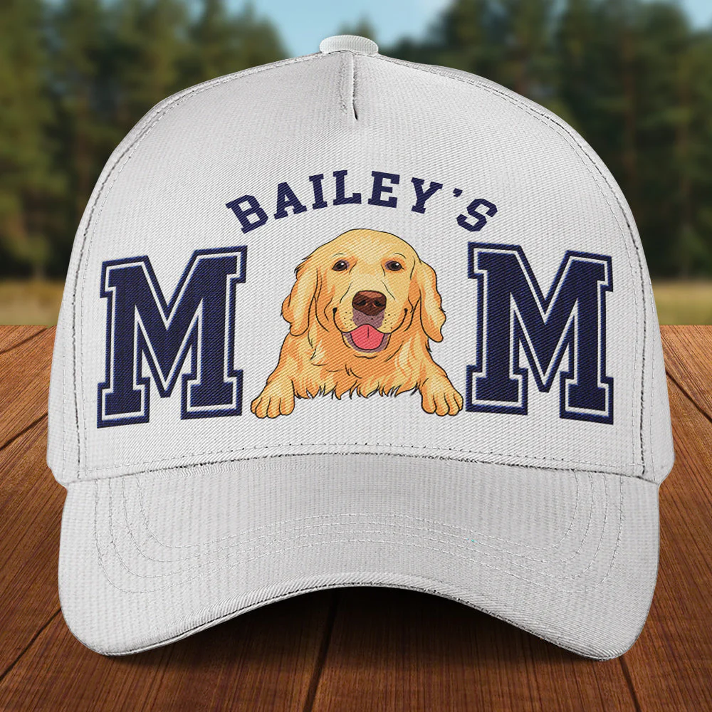 Best Dog Mom - Personalized Custom Cap - Image 5
