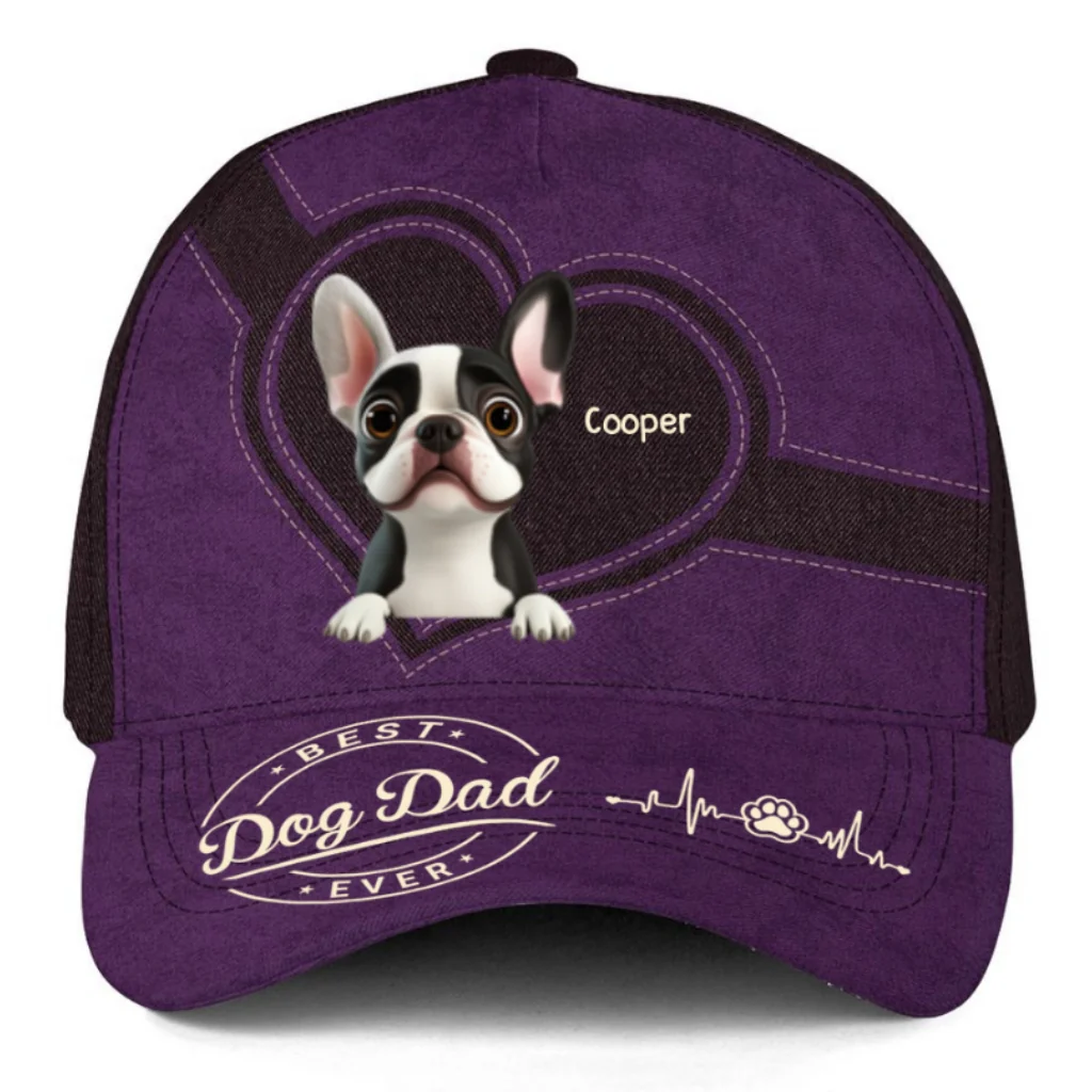 Best Dog Mom - Personalized Custom Classic Cap - Image 7