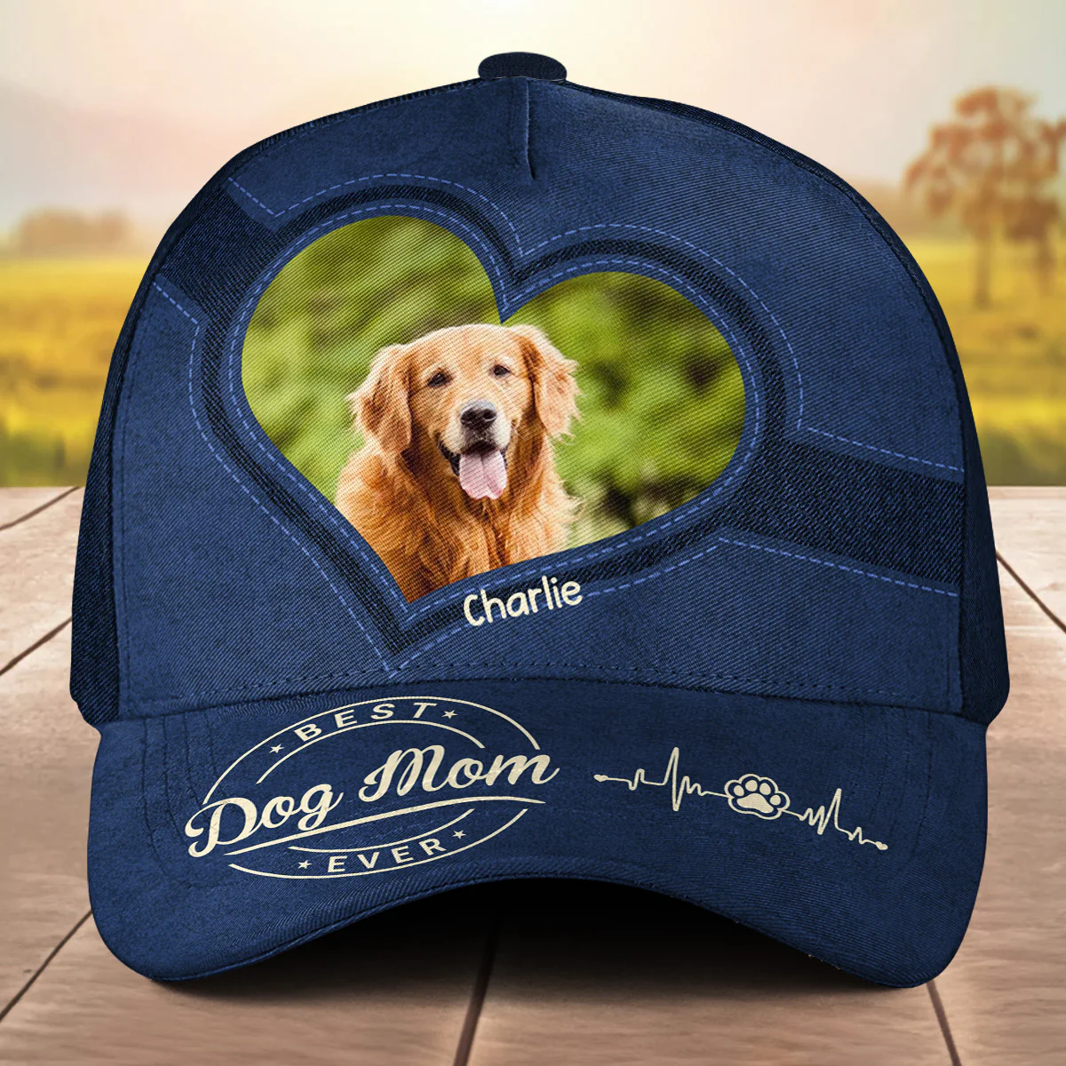 Best Dog Mom Photo - Personalized Custom Classic Cap