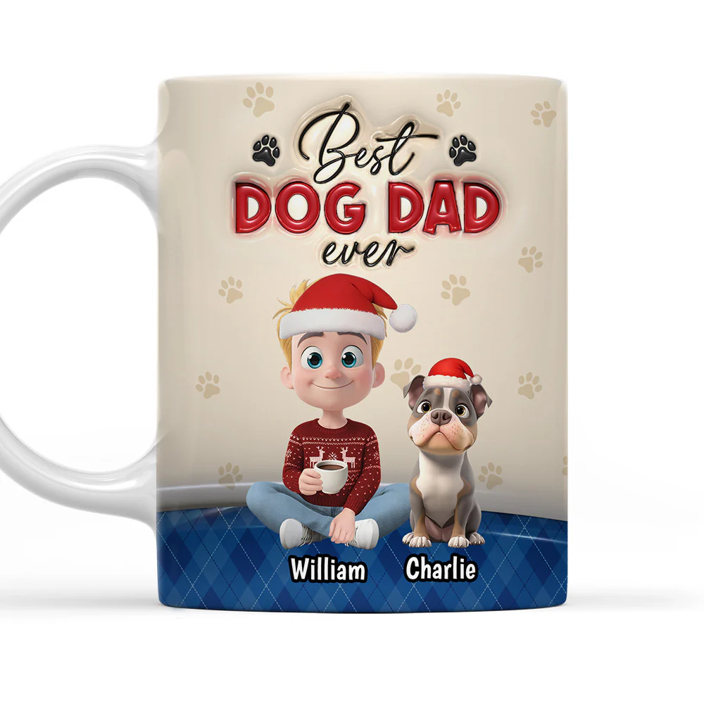 Best Handsome Dog Dad This Year - Personalized Custom Coffee Mug