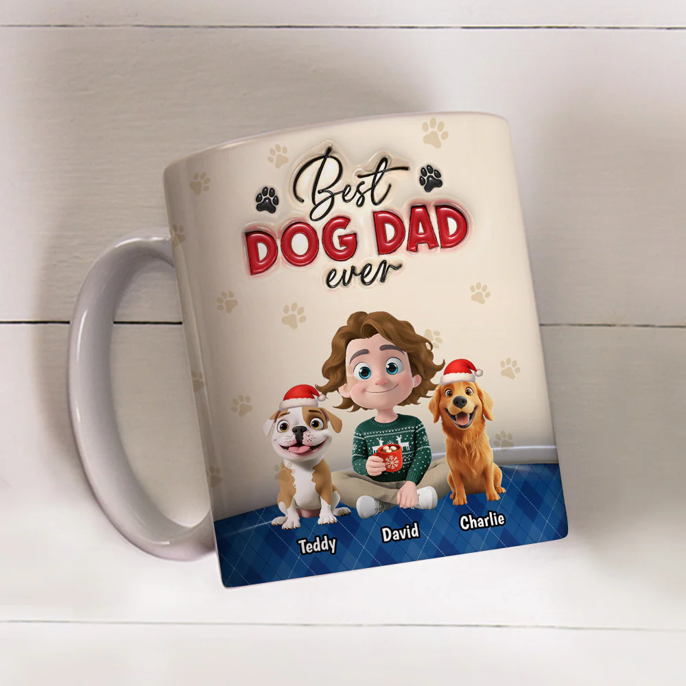 Best Handsome Dog Dad This Year - Personalized Custom Coffee Mug - Image 4