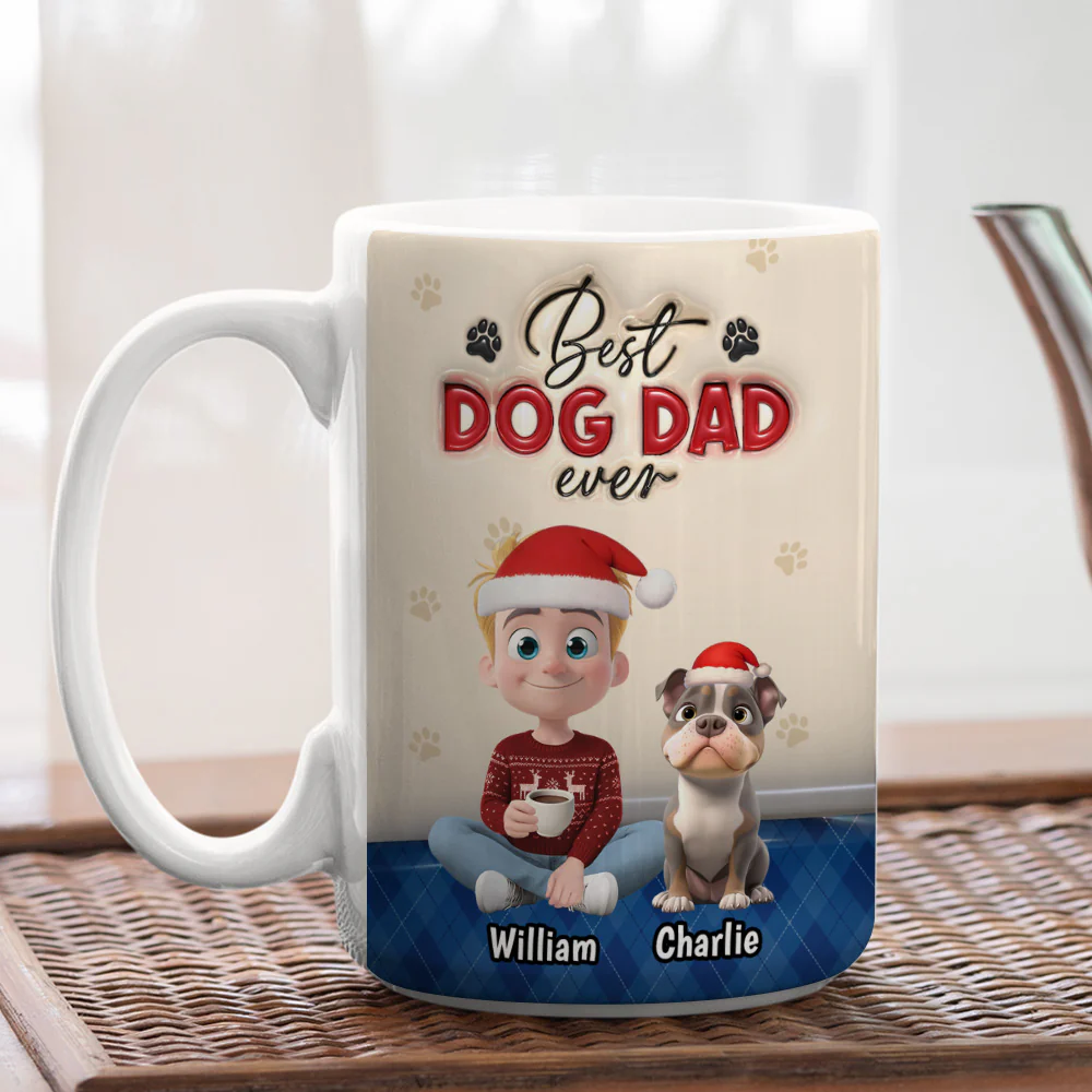 Best Handsome Dog Dad This Year - Personalized Custom Coffee Mug - Image 5