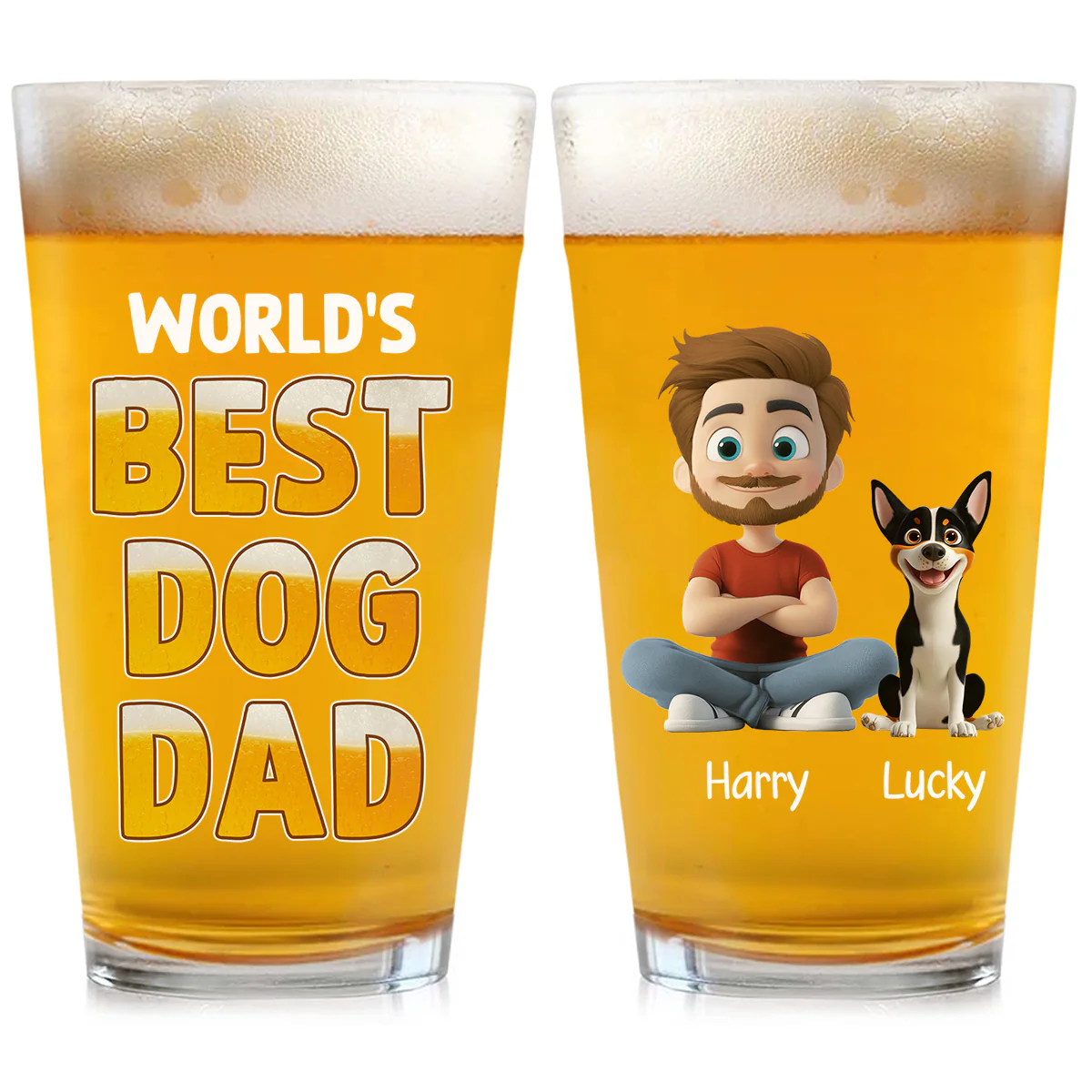 Best In The World - Personalized Custom Beer Glass