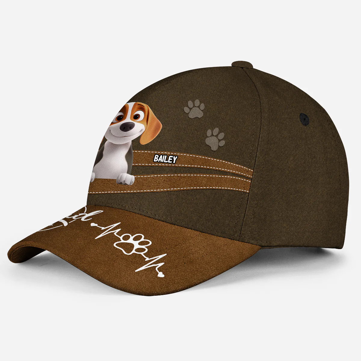 Best In The World -  Personalized Custom Classic Cap - Image 4