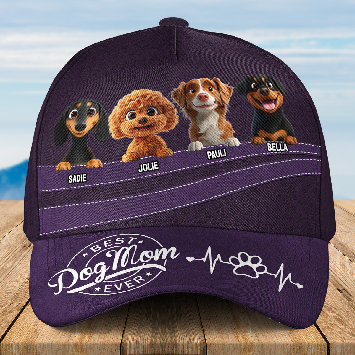Best In The World -  Personalized Custom Classic Cap - Image 6
