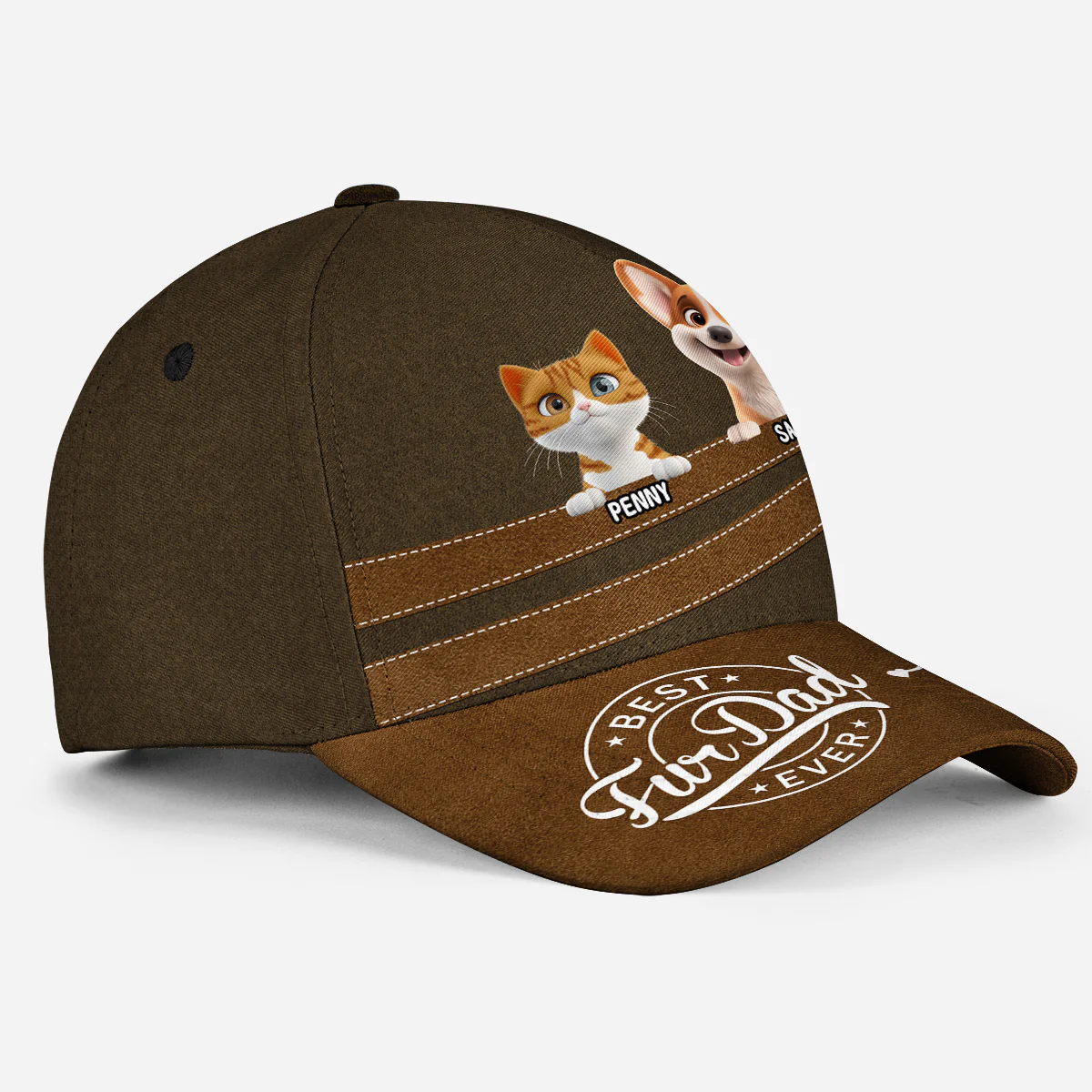 Best In The World Pet - Personalized Custom Classic Cap - Image 3