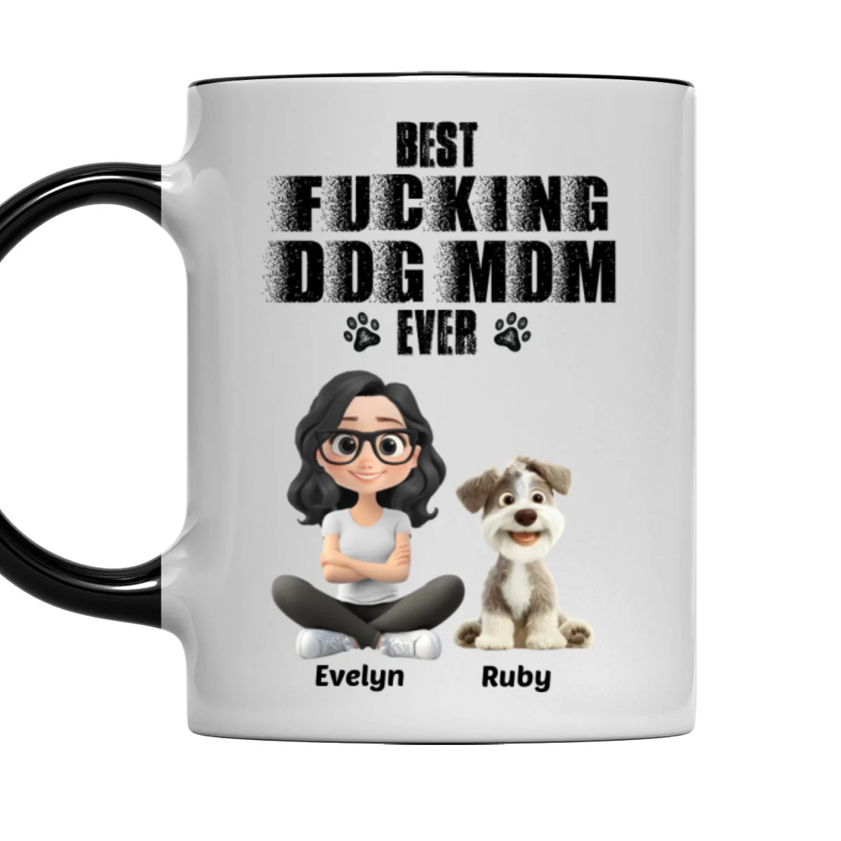 Best Mom Ever - Personalized Custom Accent Mug - Image 6