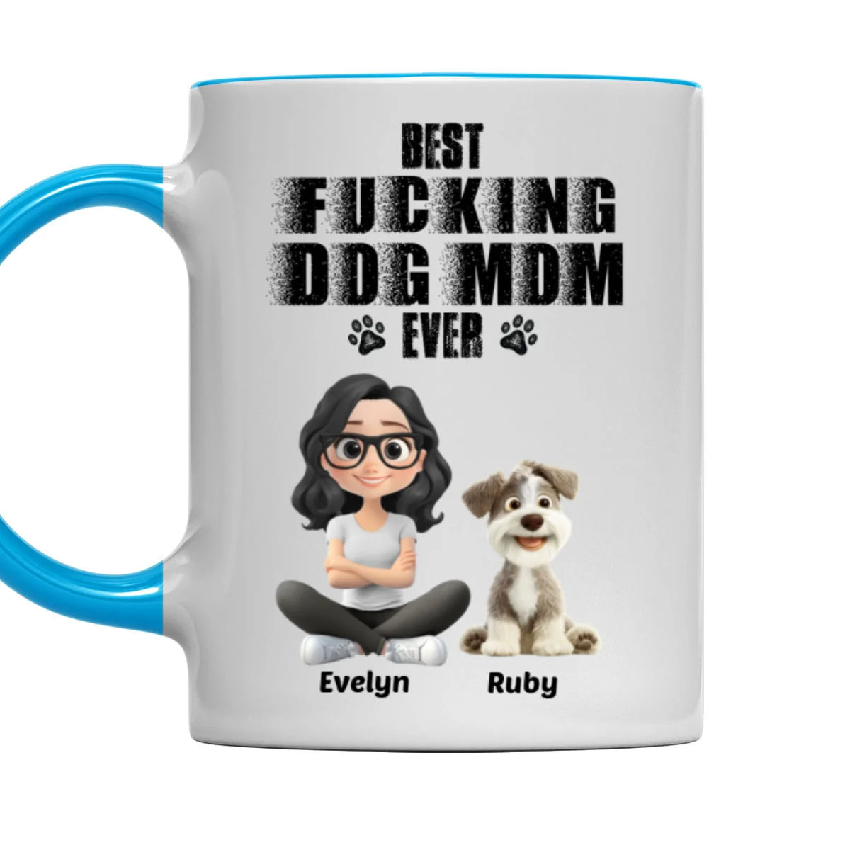 Best Mom Ever - Personalized Custom Accent Mug - Image 7