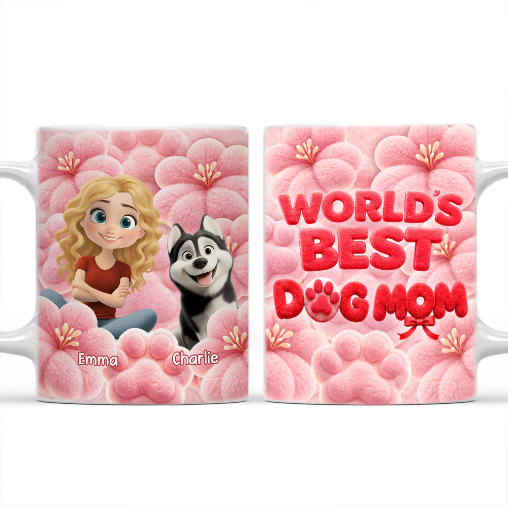 Best Mom In The World - Personalized Custom 3D Inflated Effect Mug