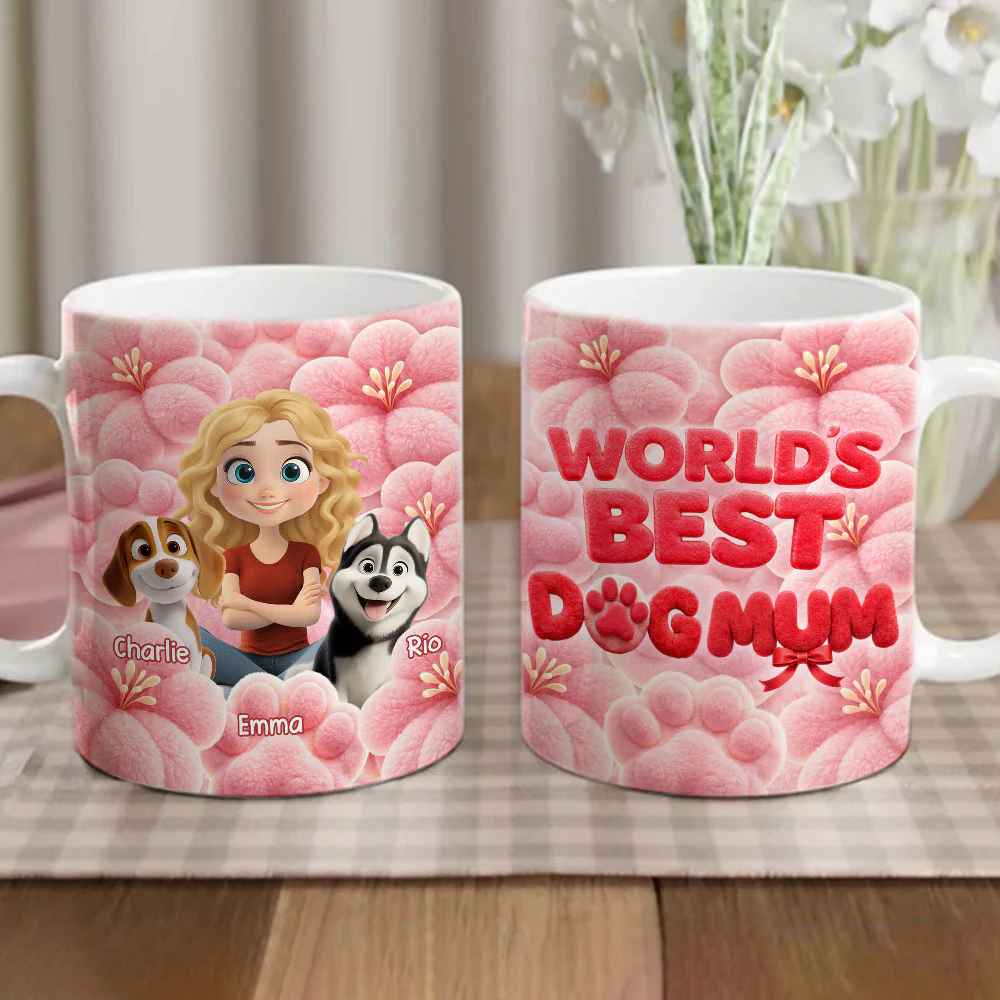 Best Mom In The World - Personalized Custom 3D Inflated Effect Mug - Image 2