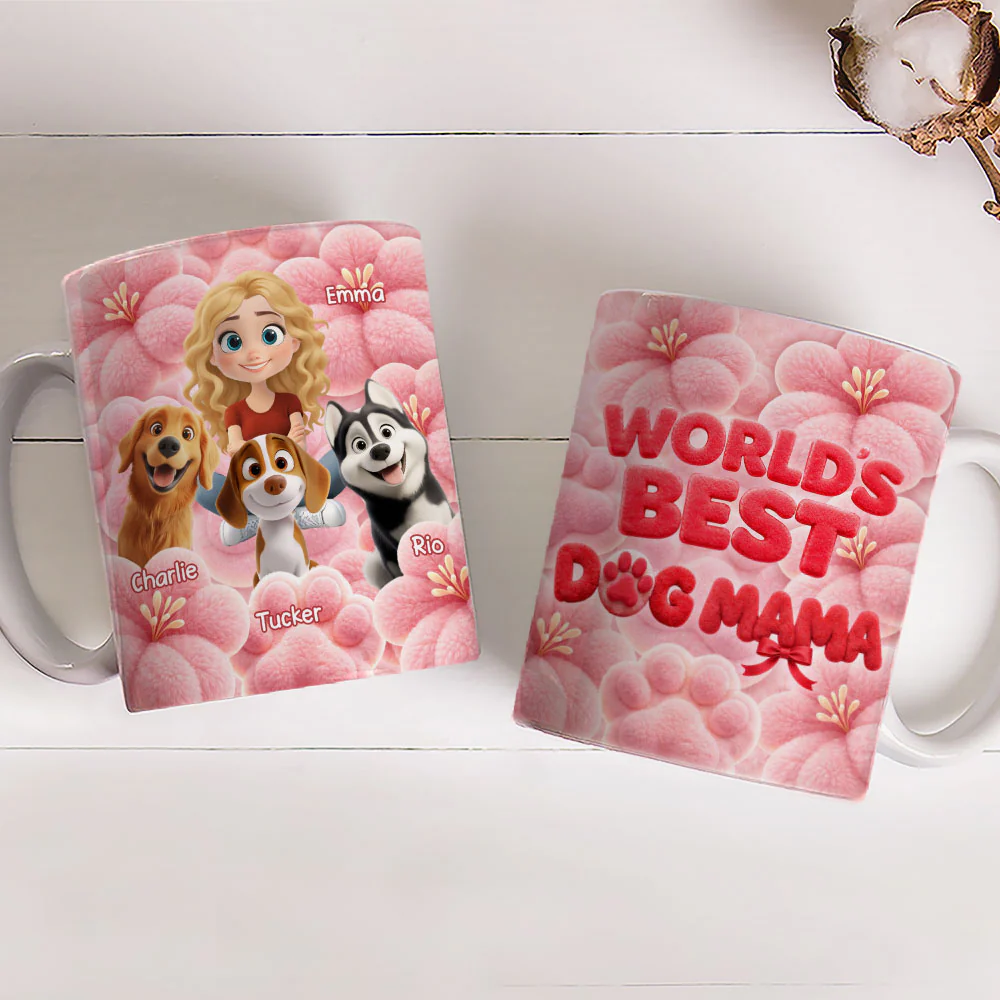 Best Mom In The World - Personalized Custom 3D Inflated Effect Mug - Image 3