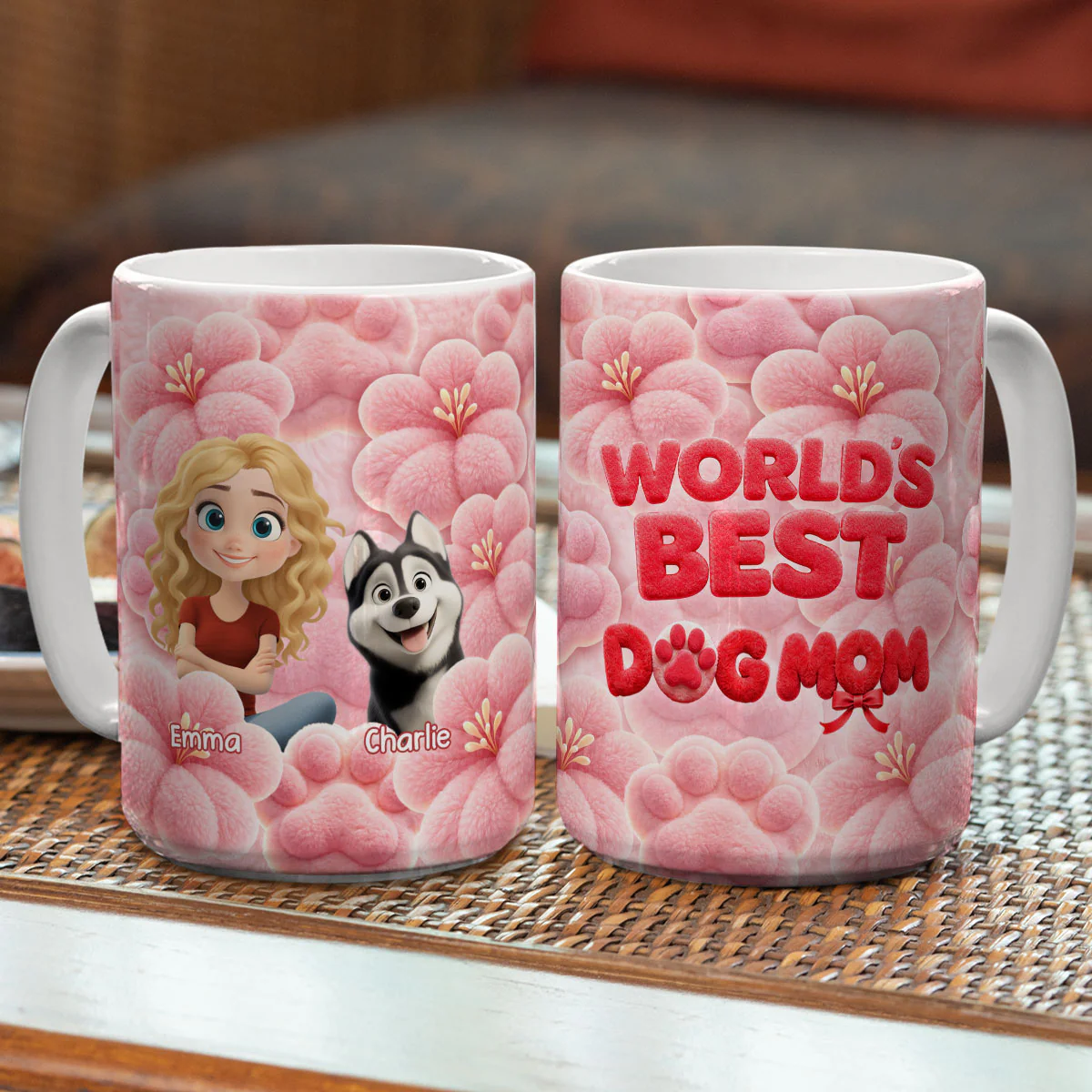 Best Mom In The World - Personalized Custom 3D Inflated Effect Mug - Image 4